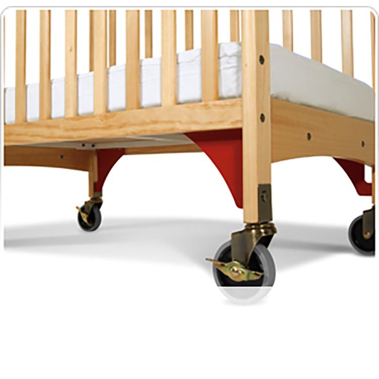 Evacuation cribs for outlet child care centers